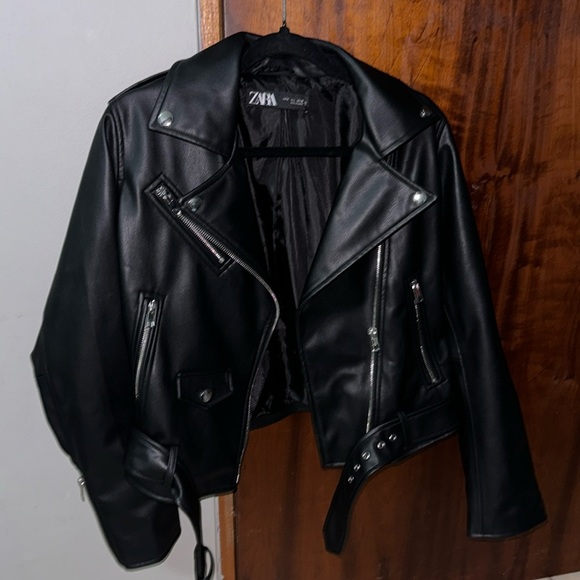 Zara Jackets & Blazers - Faux Leather Jacket
